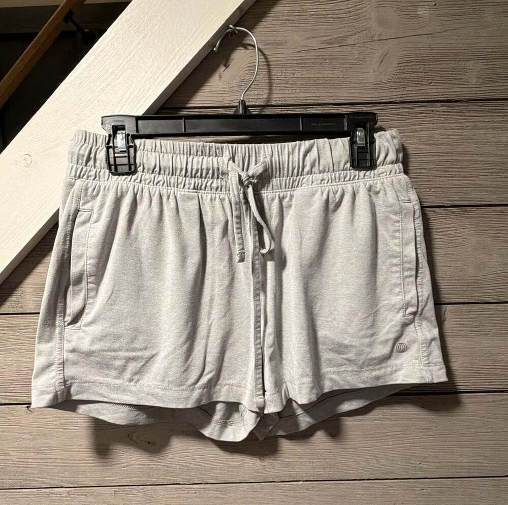Balance Collection Lounge Shorts Size L Gray Drawstring Pockets